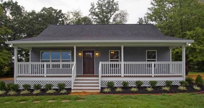 Custom home exterior detail