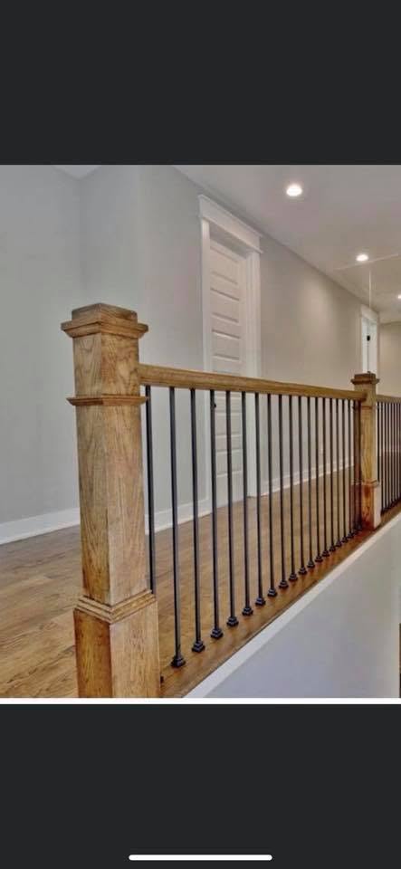 Custom stair railing detail