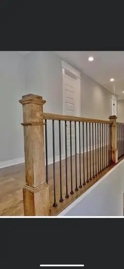 Custom stair railing detail
